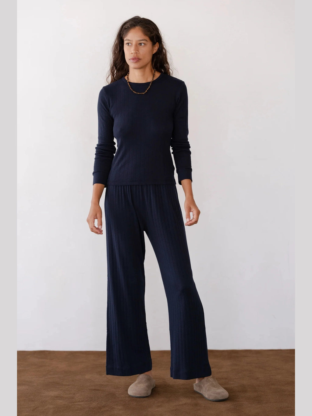 The Pointelle Simple Crop Pant DONNI.