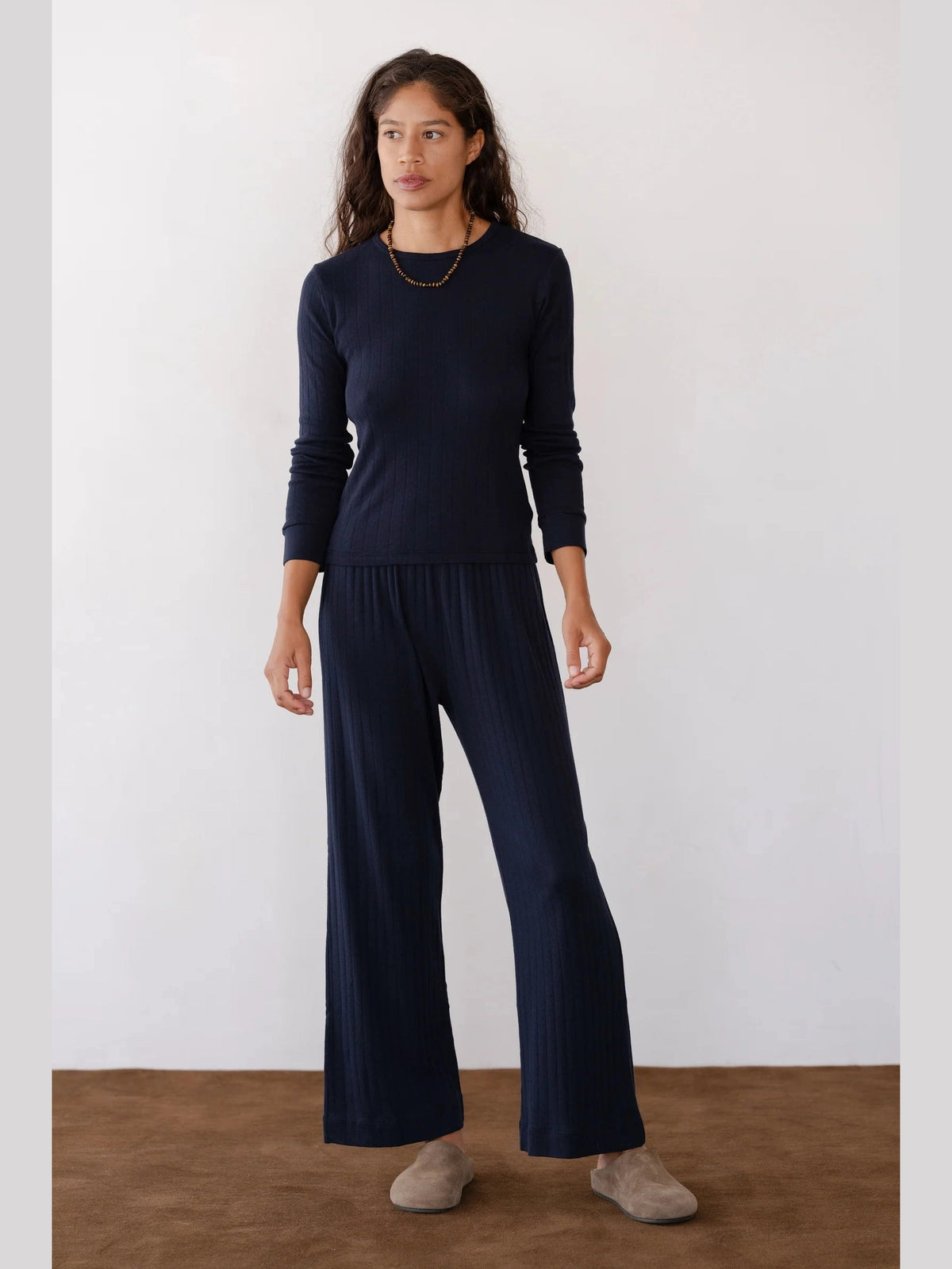 The Pointelle Simple Crop Pant DONNI.