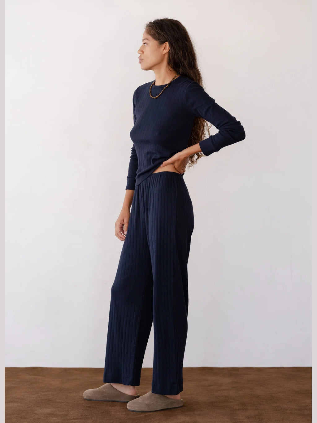 The Pointelle Simple Crop Pant DONNI.