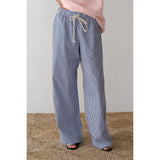 Donni The Stripe Pop Pant Navy Stripe