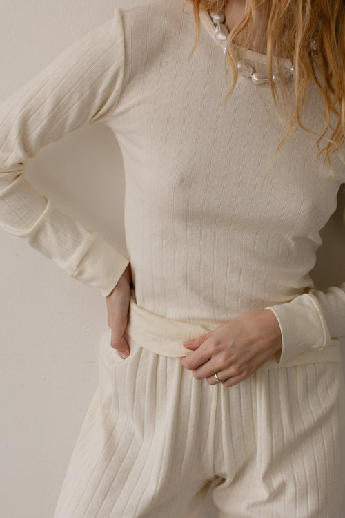 The Pointelle Long Sleeve DONNI.