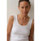 Gray The Rib Scoop Tank White