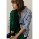 Donni The Pop Button Up Stripe