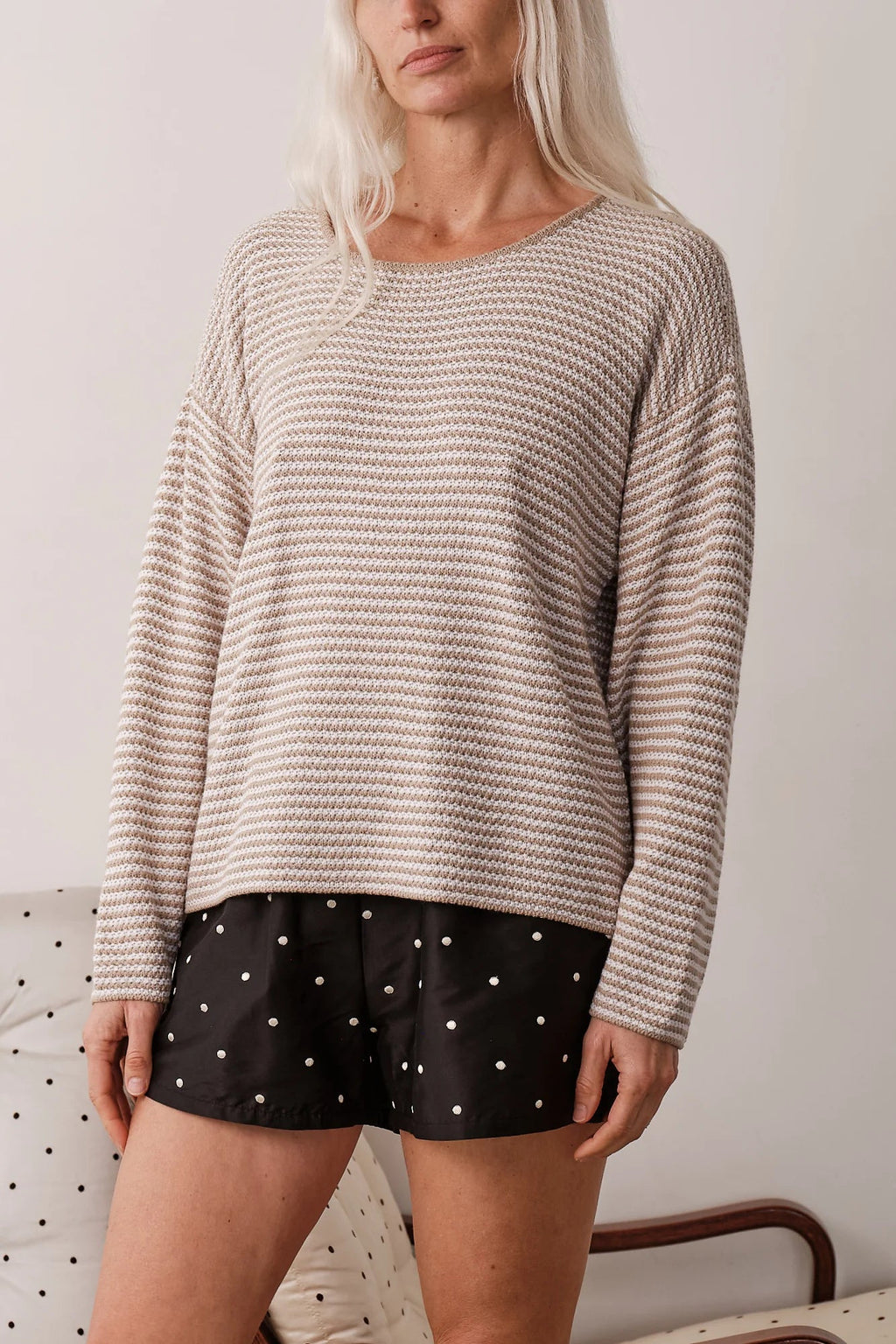 The Knit Stripe Sweater DONNI.