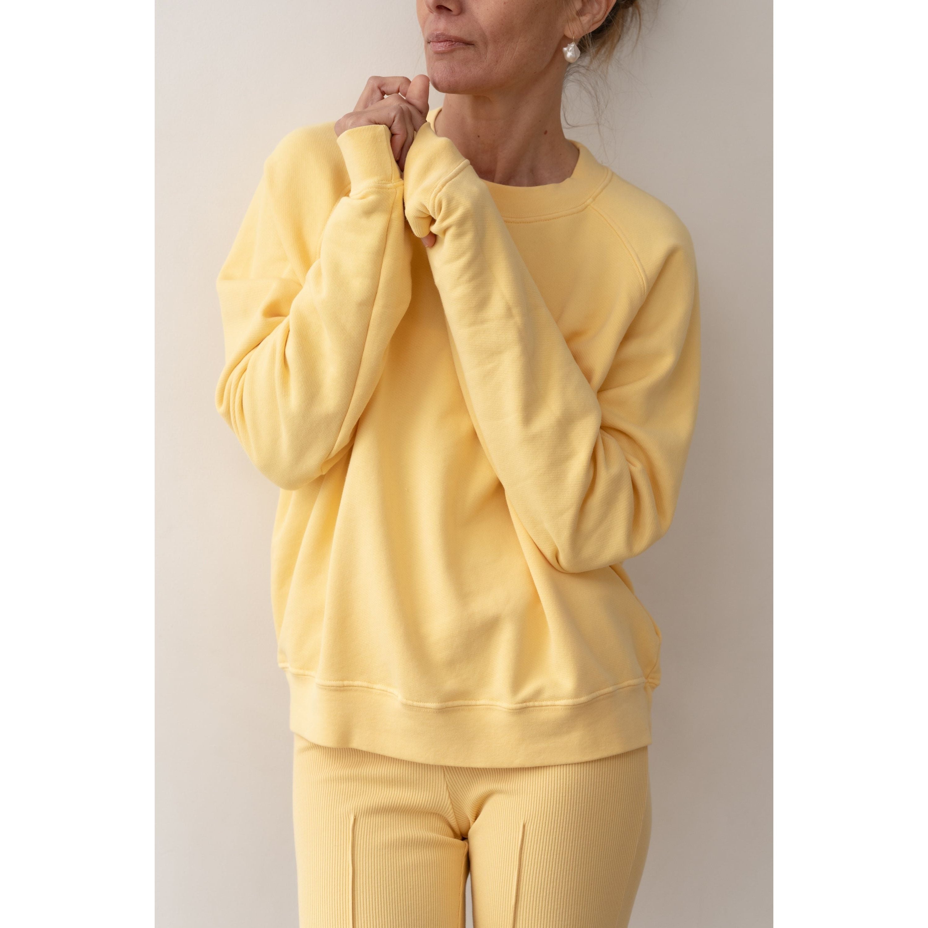 Donni The Eco-Terry Crewneck Butter