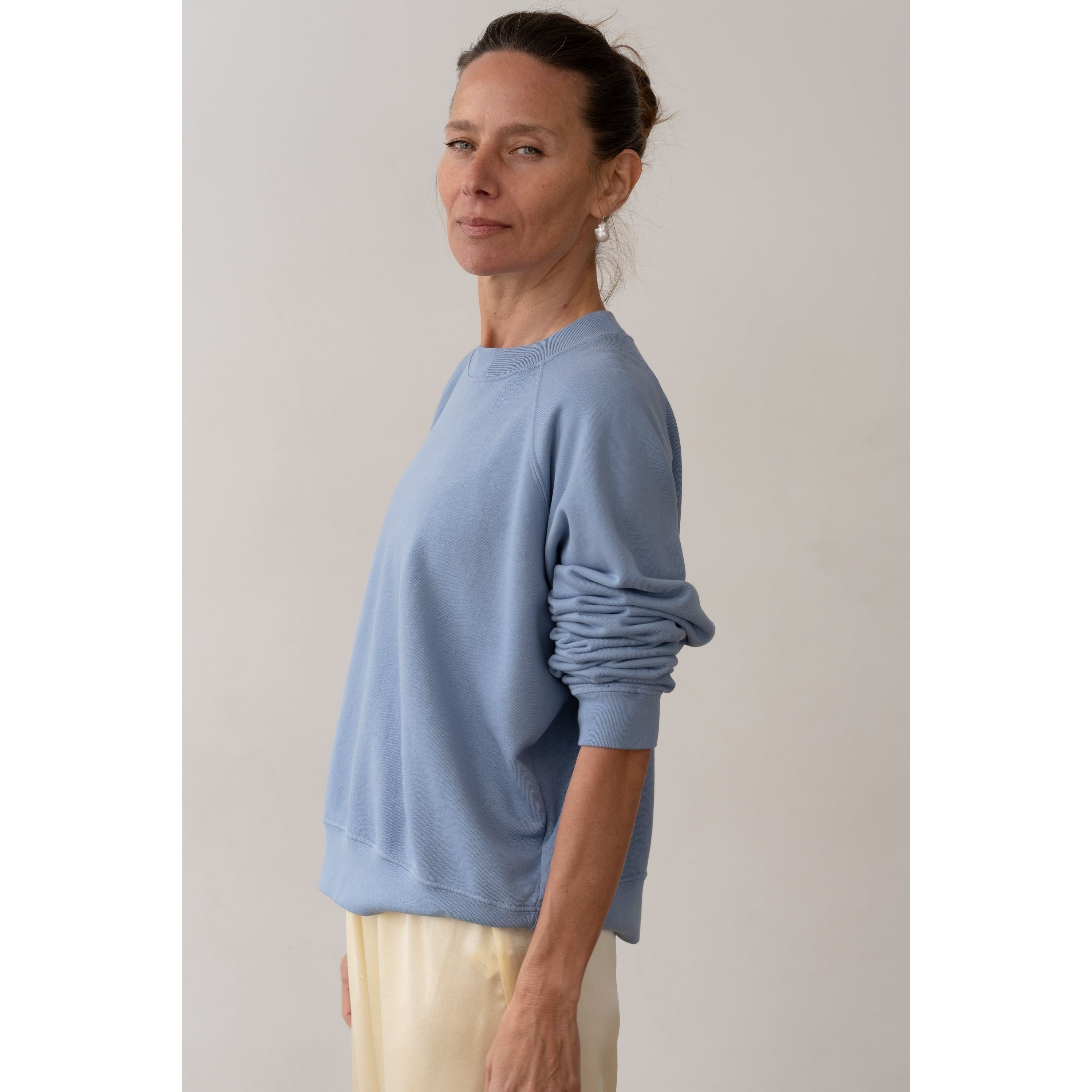Donni The Eco-Terry Crewneck Cornflower