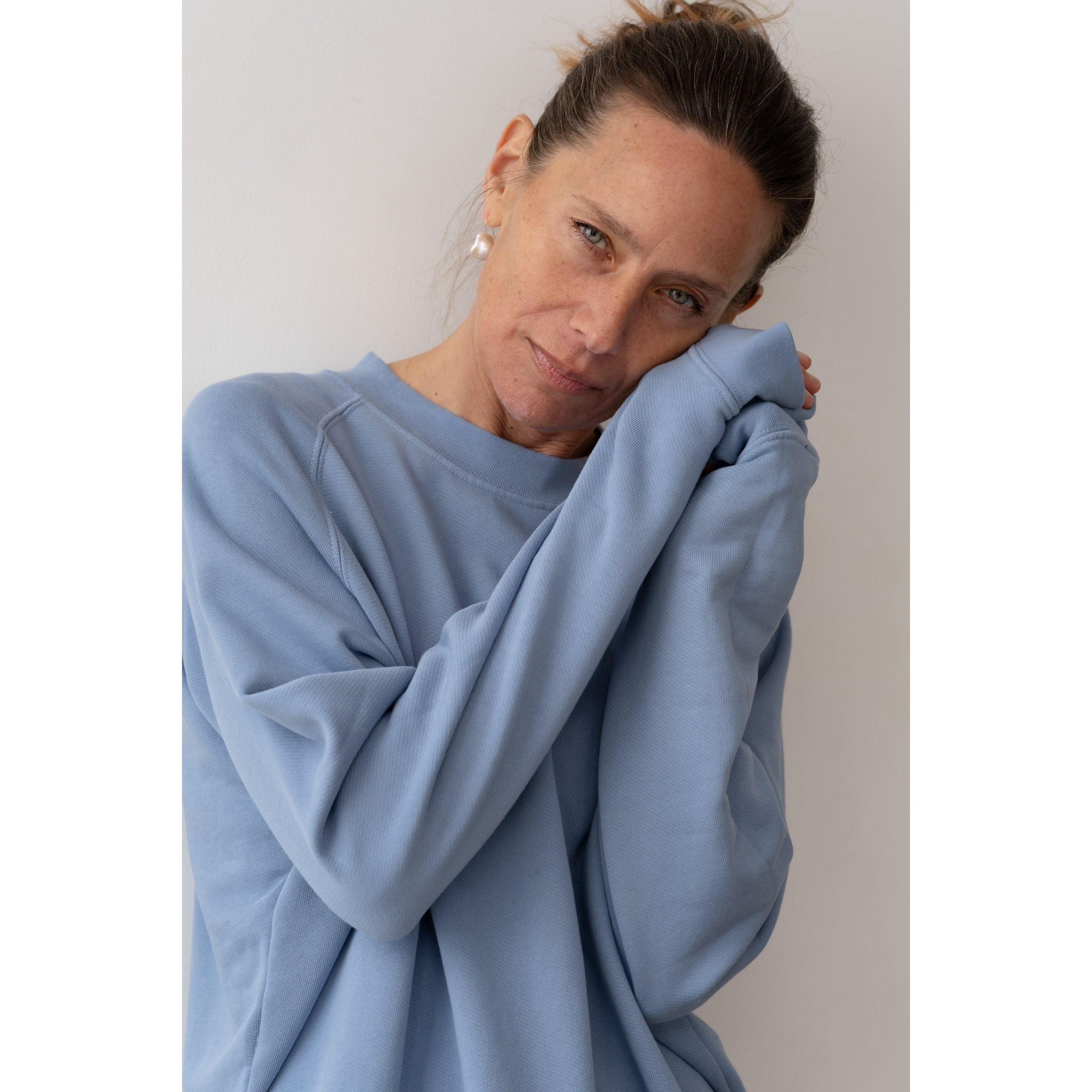 Donni The Eco-Terry Crewneck Cornflower