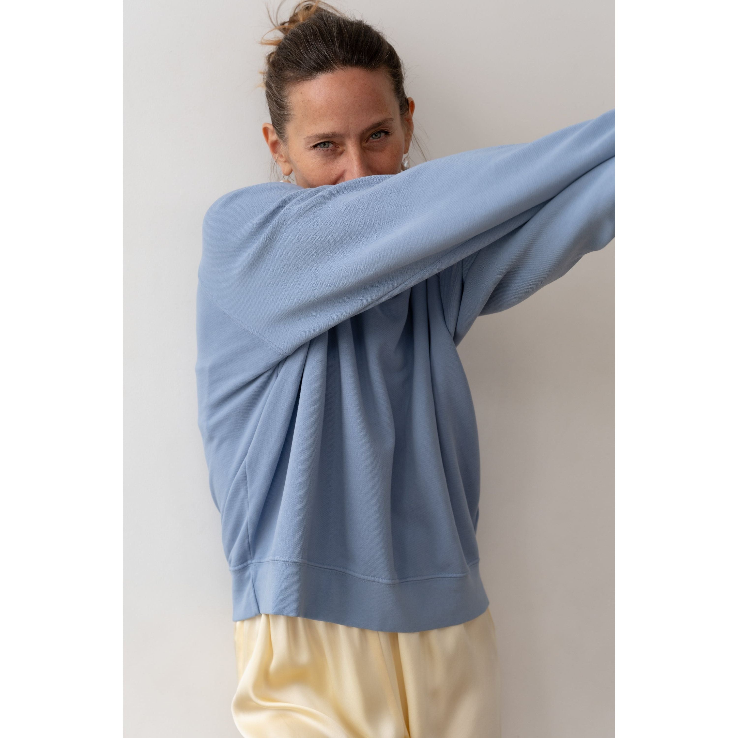 Donni The Eco-Terry Crewneck Cornflower