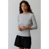 Donni The Baby Boat Rib Heather Grey