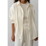 Gray Donni The Bubble Shirt Creme