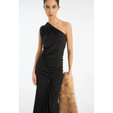 Draped One Shoulder Dress ROTATE Birger Christensen