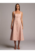 KYA DRESS  - CAMO PRINT PINK HEVRON