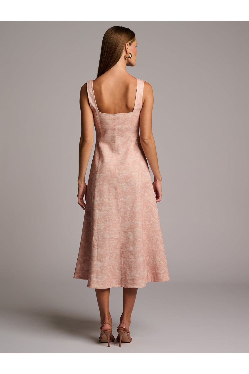 KYA DRESS  - CAMO PRINT PINK HEVRON