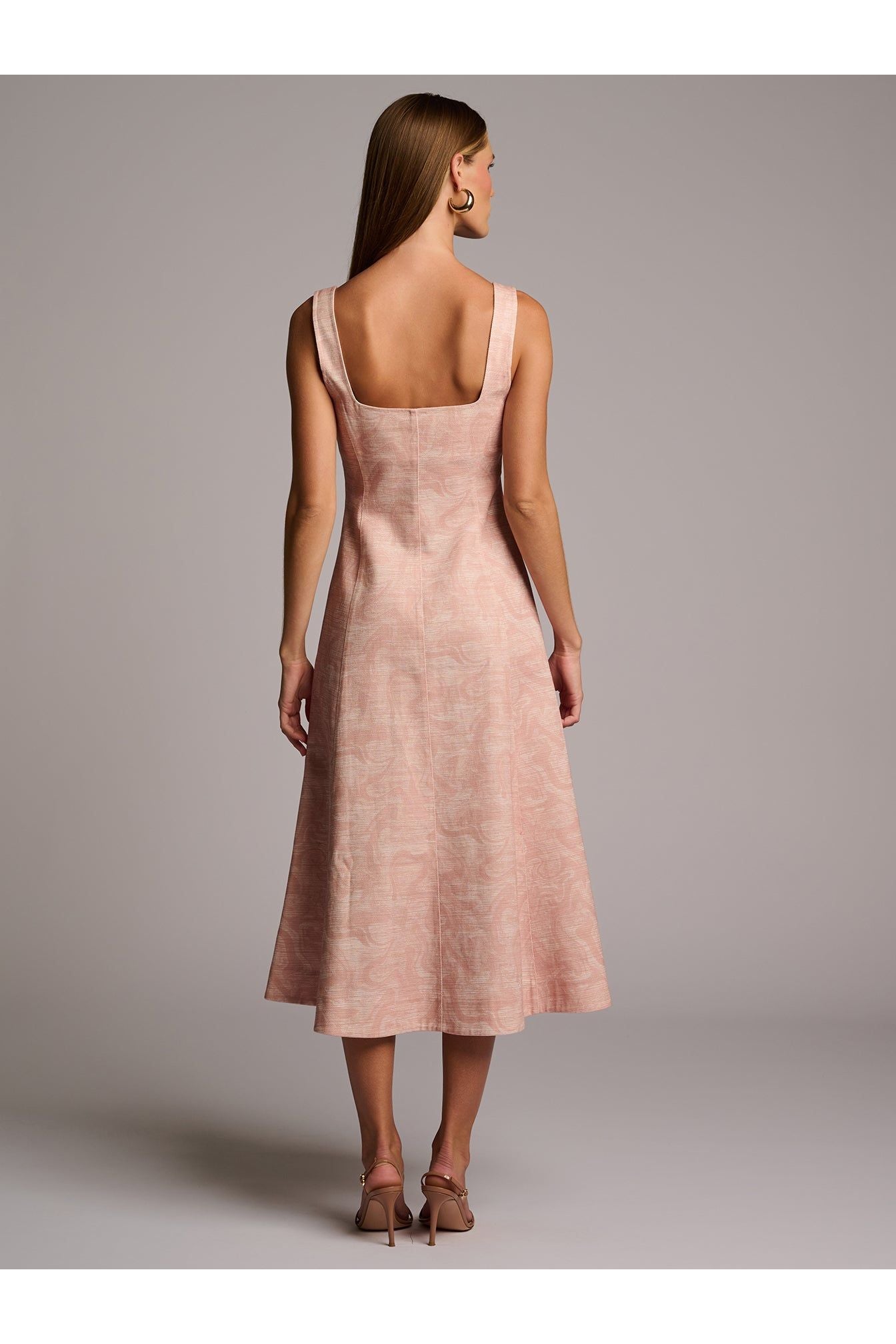 KYA DRESS  - CAMO PRINT PINK HEVRON
