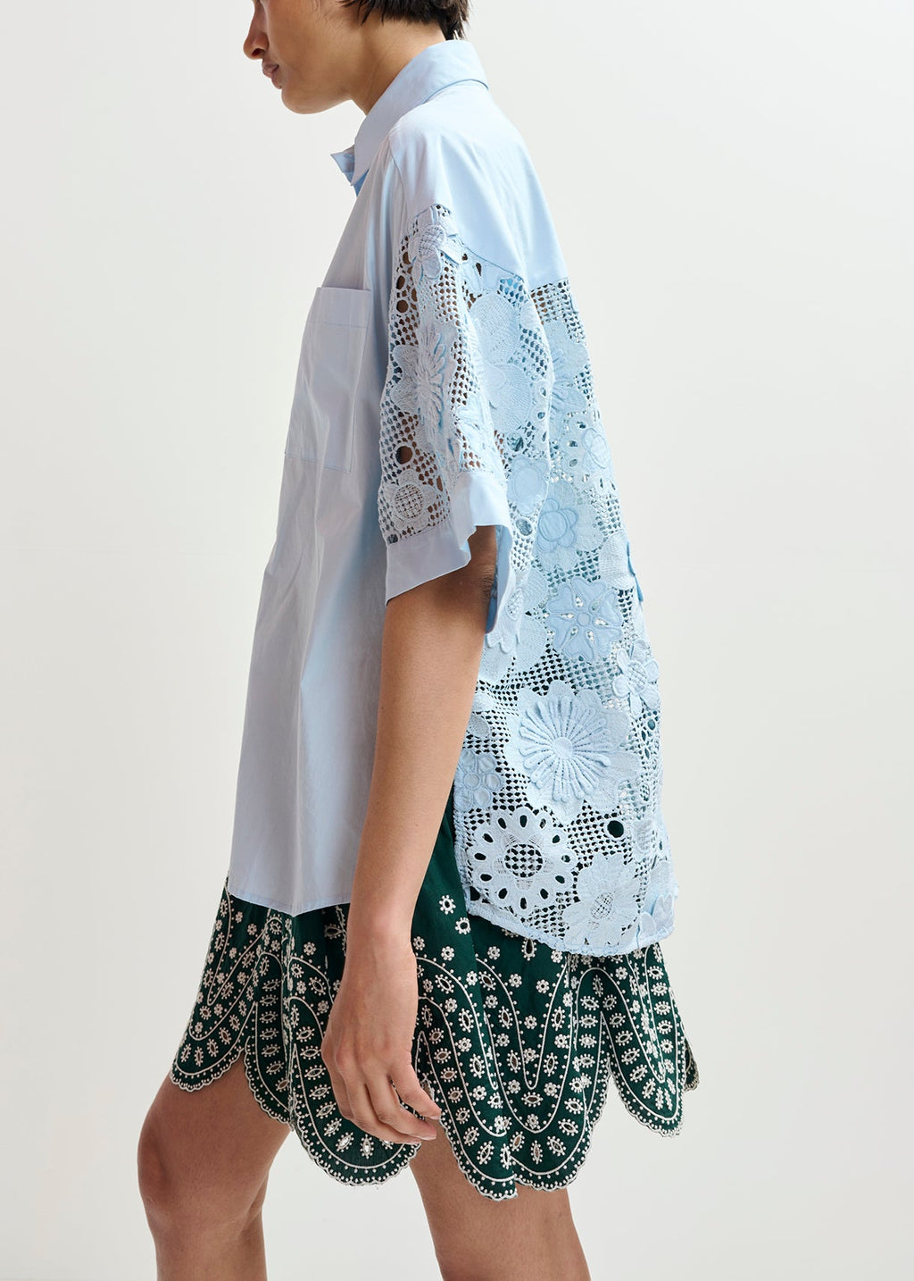 KALI OVERSIZED LACE SHIRT ESSENTIEL ANTWERP