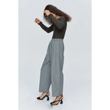 Light Gray Marle Ellidy Pant Blue Steel