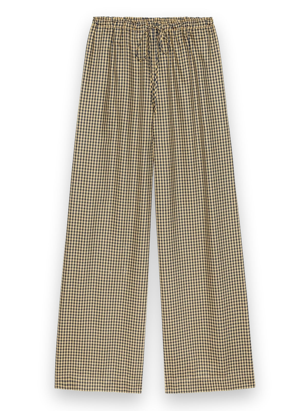 The Tencel Plaid Tie Pan DONNI.