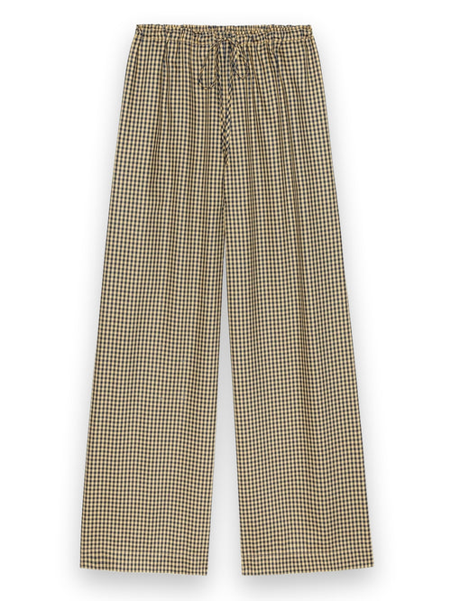 The Tencel Plaid Tie Pan DONNI.