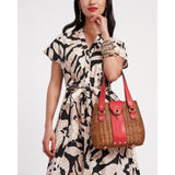 Frances Valentine Eve Dress Sketchy Jungle Cotton Poplin Black