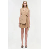 Eman Mini Dress Camel Simkhai