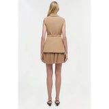 Eman Mini Dress Camel Simkhai