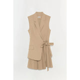 Eman Mini Dress Camel Simkhai