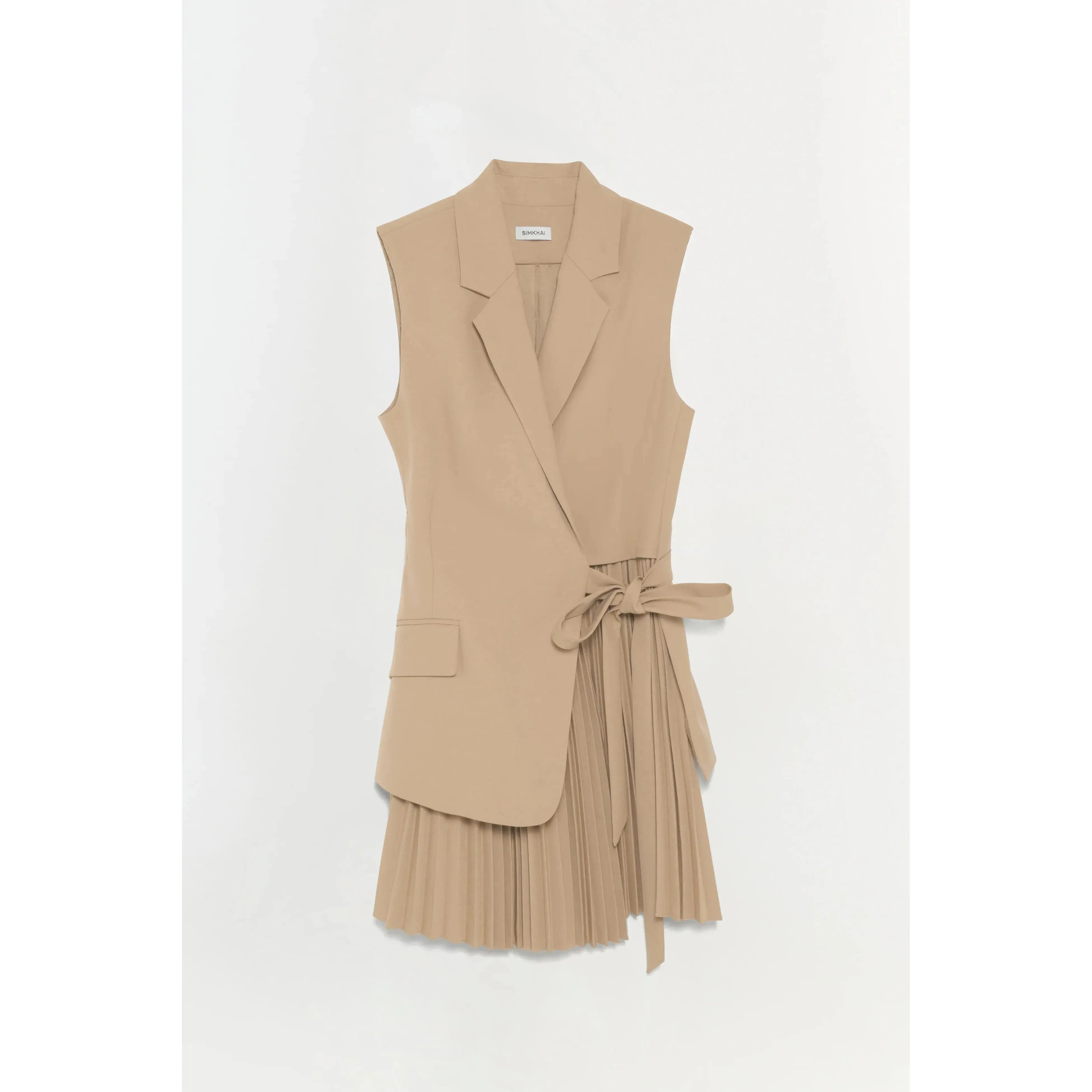 Eman Mini Dress Camel Simkhai