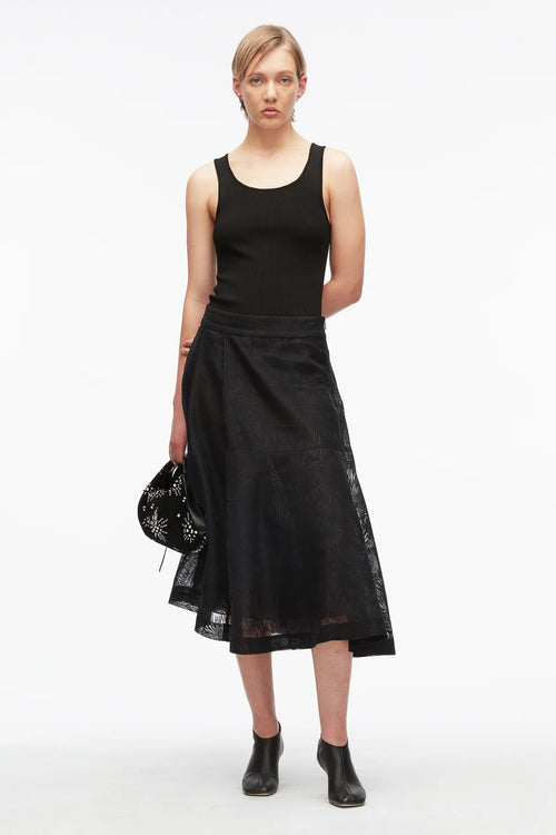 Phillip Lim - Textured Organza Belted Midi Skirt Phillip Lim