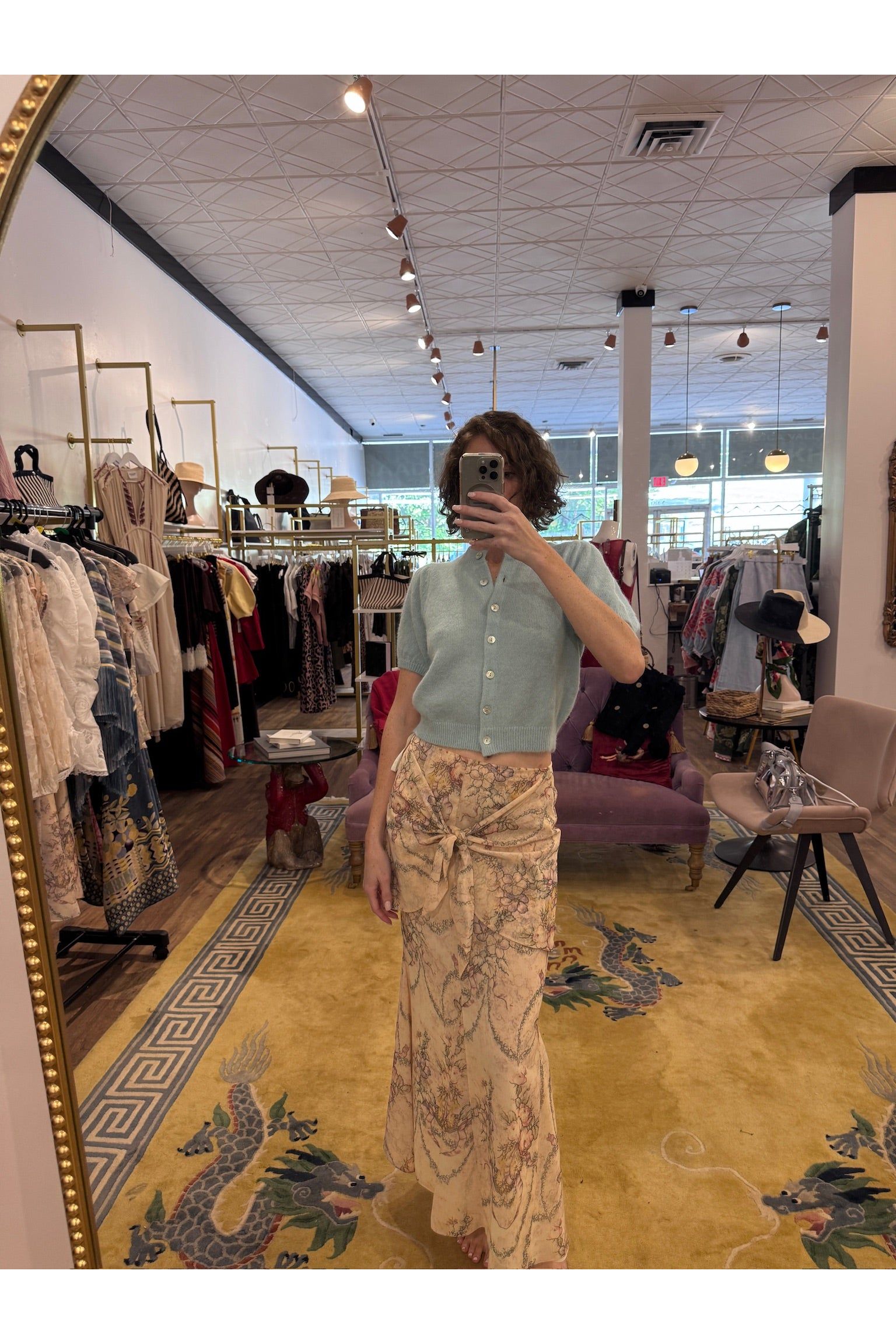 Skirt Spirt Bloom Chiffon Anna Sui