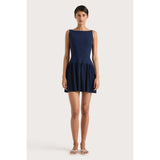 Faithfull Monique Mini Dress Navy