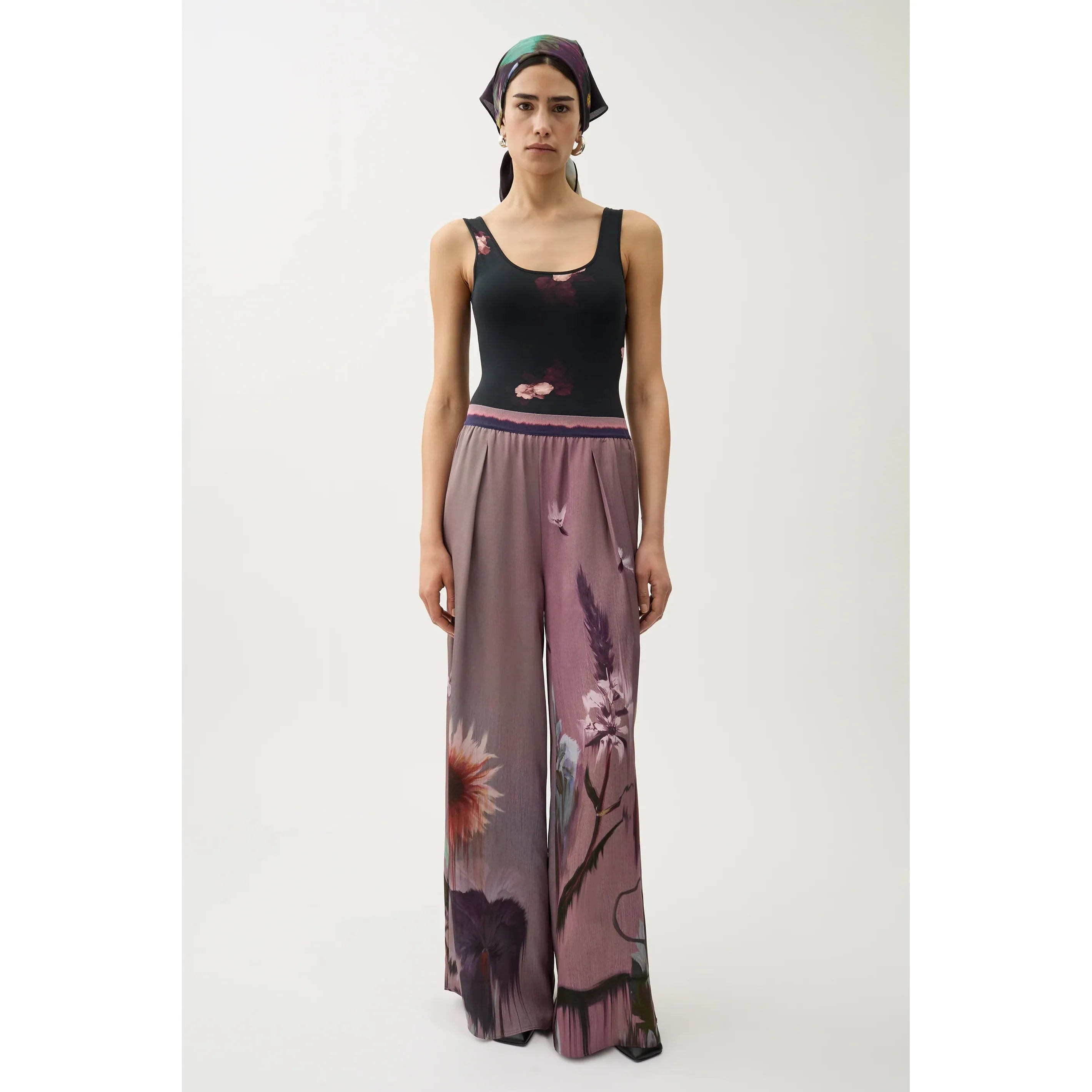 Antique White Berta Flower Pants