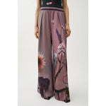 Light Gray Berta Flower Pants