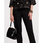 Antique White Katherine Frame Bag Black
