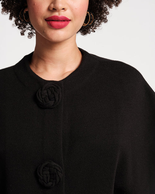 Carnegie Shrug Solid w/Floral Frances Valentine