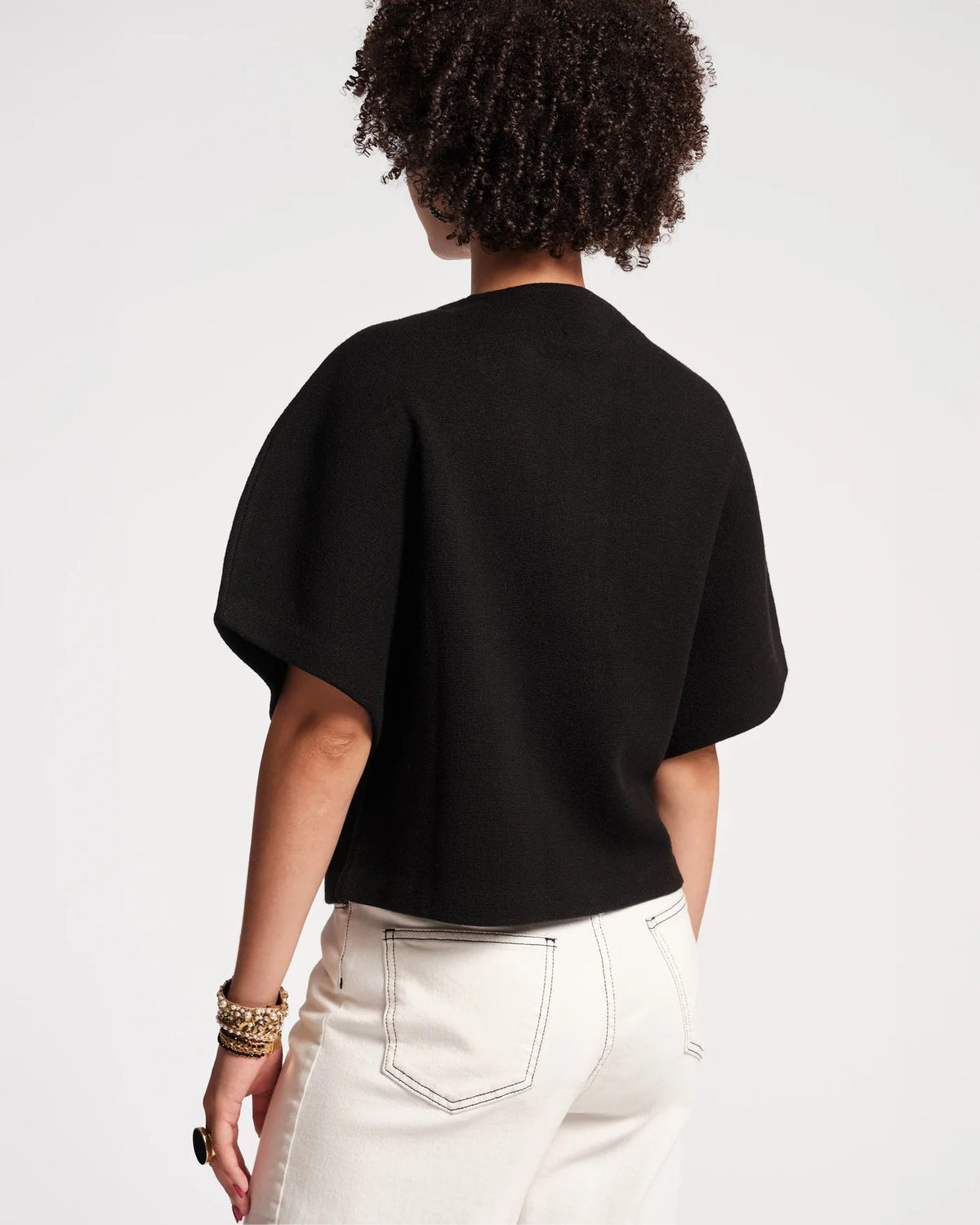 Carnegie Shrug Solid w/Floral Frances Valentine