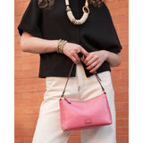 Frances Valentine Freddie Shoulder Bag Crinkled Leather
