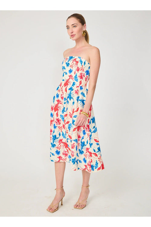 Luanna dress in Lobster Print GILNER FARRAR