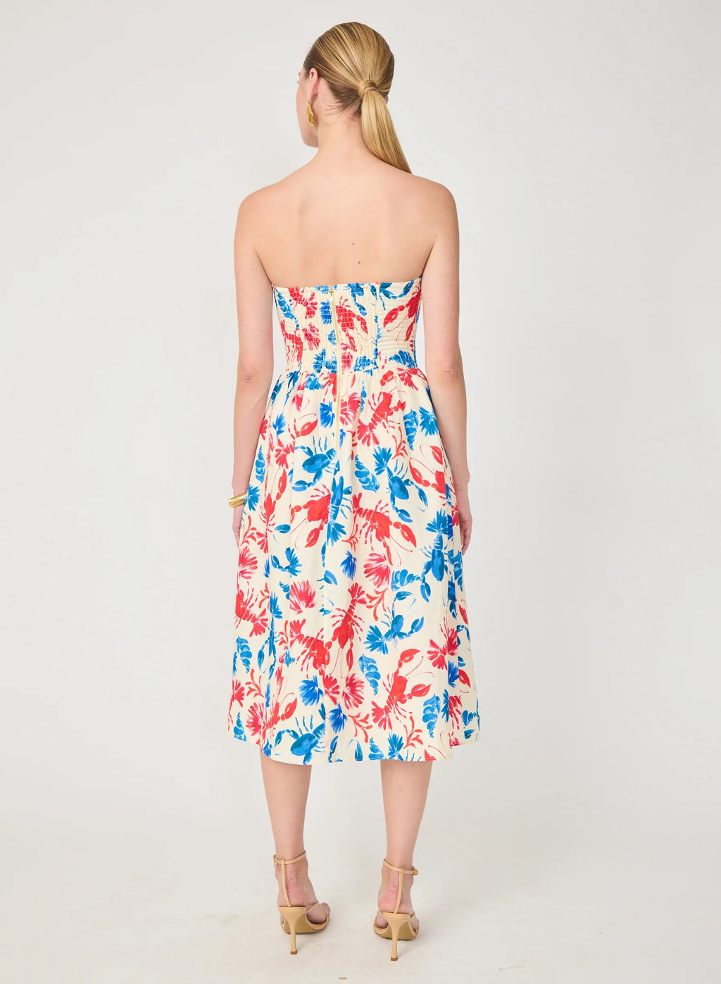 Luanna dress in Lobster Print GILNER FARRAR