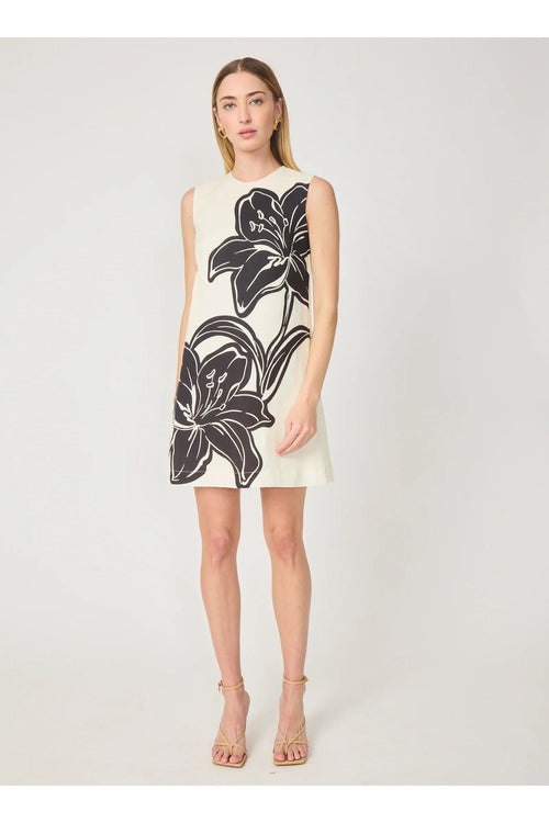 Kirby Dress in Lily Print GILNER FARRAR
