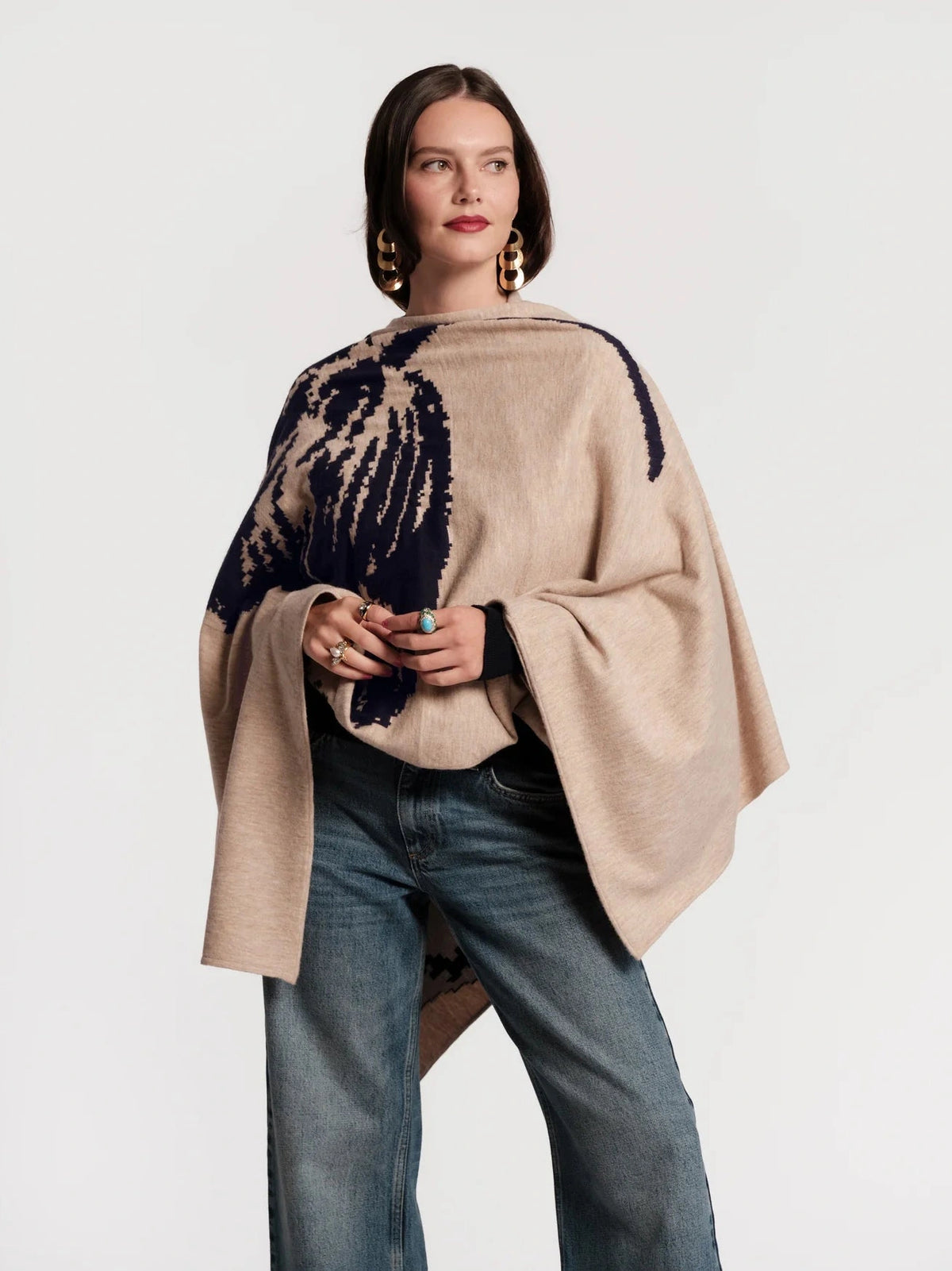 Ginny Wrap Carefree Chrysanthemum Jacquard Frances Valentine