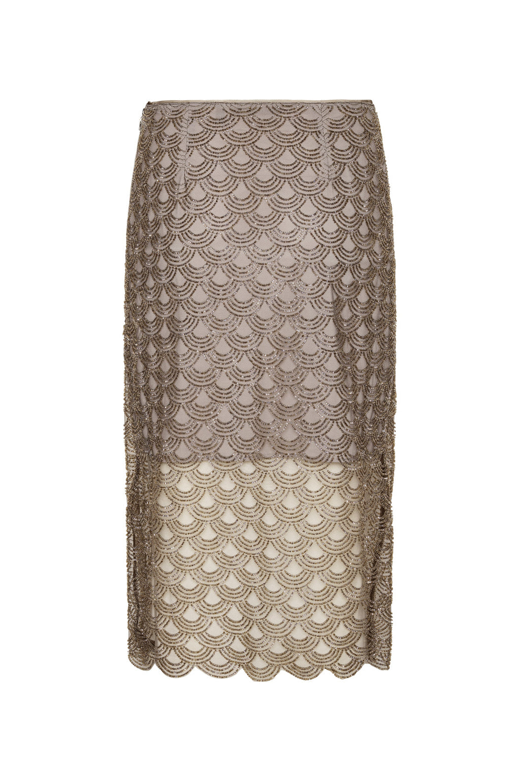 Scallop Sequin Midi Skirt ROTATE Birger Christensen