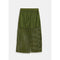 Dark Olive Green Khaki mesh skirt with bead embellishments