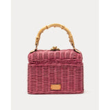 Frances Valentine Hannah Lunchbox Wicker Pink