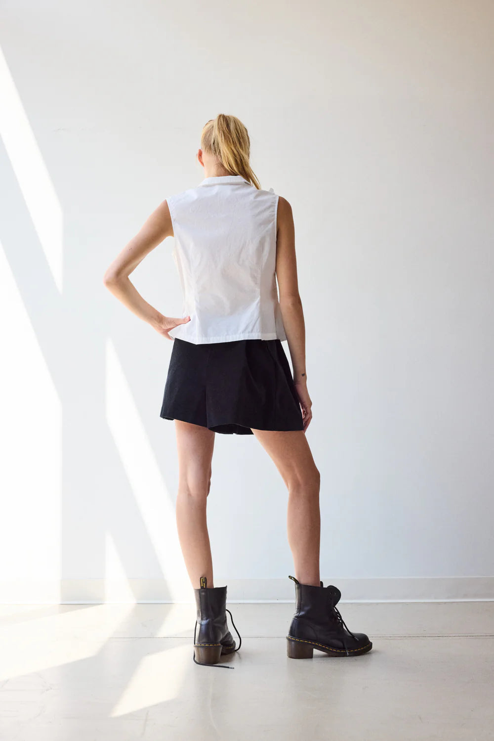 Peter Pan Blouse (White) Hope for Flowers by Tracy Reece