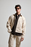 Zed Zip Cotton Twill ASHER