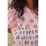 Tan SZ Blockprints Sai Dress in Daffodil Print