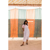 Rosy Brown SZ Blockprints Sai Dress in Daffodil Print