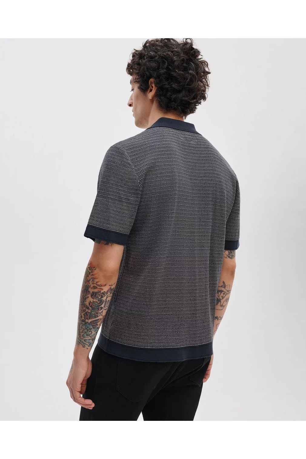 Harvey Contrast-Trim Knit Camp Shirt Rag and Bone