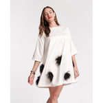Misty Rose Edie Feather Mini Dress