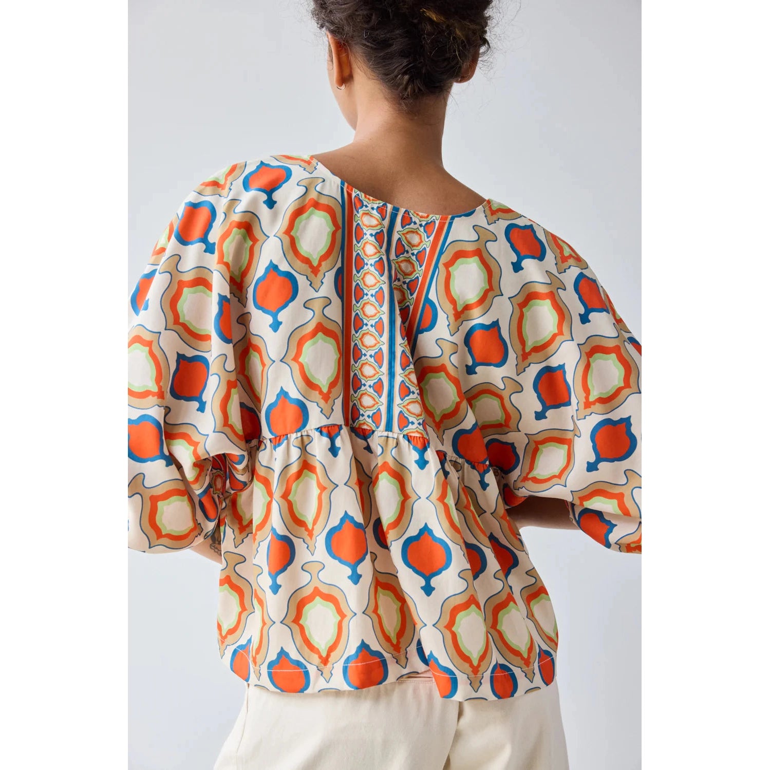 Square Neck Blouse Hope for Flowers by Tracy Reece